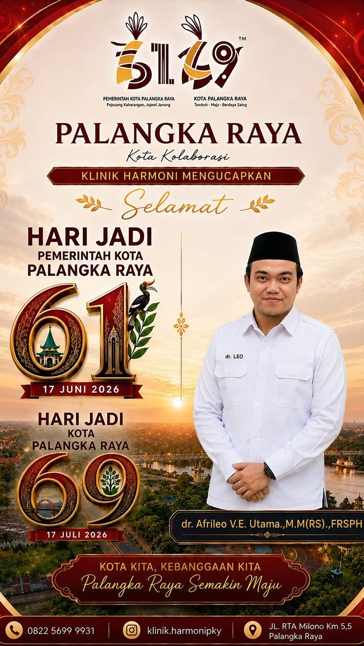 Klinik Harmoni Palangka Raya, dr. Afrileo V.E. Utama, M.M(RS)., FRSPH