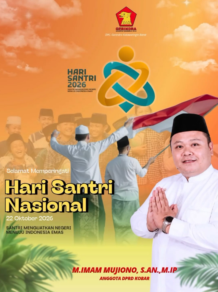 Anggota DPRD Kabupaten Kotawaringin Barat (Kobar), M. Imam Mujiono, S.AN., M.IP.,